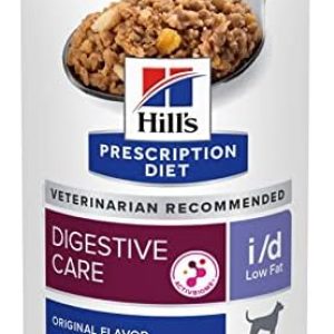 Hill’s Prescription Diet i/d Low Fat Digestive Care Original Flavor Wet Dog Food, Veterinary Diet, 13 Ounce (Pack of 12)