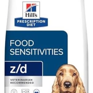 Hill’s Prescription Diet z/d Skin/Food Sensitivities Dry Dog Food, Veterinary Diet, 17.6 lb. Bag