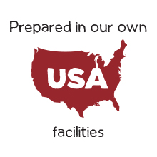 Prepared in our own USA facilities