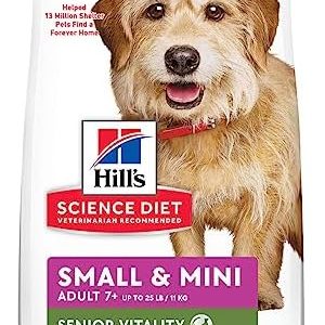 Hill’s Science Diet Adult 7+ Senior Vitality Small & Mini Chicken & Rice Recipe Dry Dog Food 12.5 lbs.