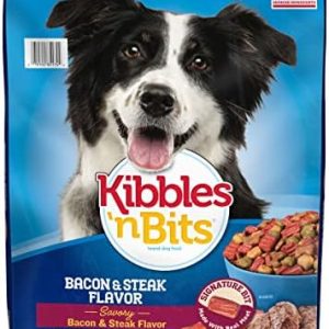 Kibbles ‘n Bits Savory Bacon & Steak Flavor Dry Dog Food, 16 lb. Bag