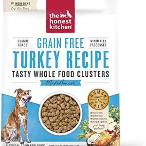 The Honest Kitchen Whole Food Clusters Human Grade Dry Dog Food – Grain Free Turkey 5 lbs