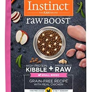 Instinct Raw Boost Small Breed, Natural Dry Dog Food with Freeze Dried Pieces, Grain Free Recipe – Real Chicken, 10 lb. Bag