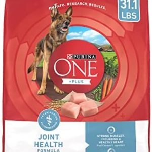 Purina ONE Plus Joint Health Formula Natural With Added Vitamins, Minerals and Nutrients Dry Dog Food – 31.1 lb. Bag