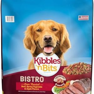 Kibbles ‘n Bits Bistro Oven Roasted Beef, Spring Vegetable & Apple Flavors Dry Dog Food, 45 lb. Bag