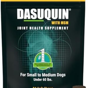 Nutramax Laboratories Dasuquin with MSM Joint Health Supplement for Small to Medium Dogs – With Glucosamine, MSM, Chondroitin, ASU, Boswellia Serrata Extract, and Green Tea Extract, 84 Soft Chews