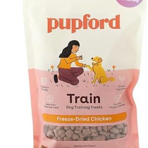 Pupford Freeze Dried Training Treats for Dogs & Puppies, 475+ Two Ingredient Bites (Chicken, 4 oz)